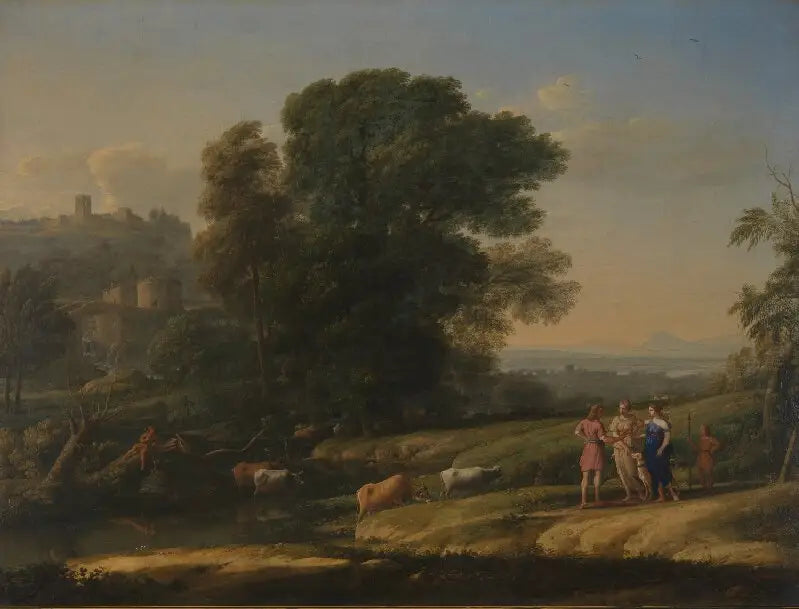 Landschap met Cephalus en Procris verenigd door Diana - Claude Lorrain
