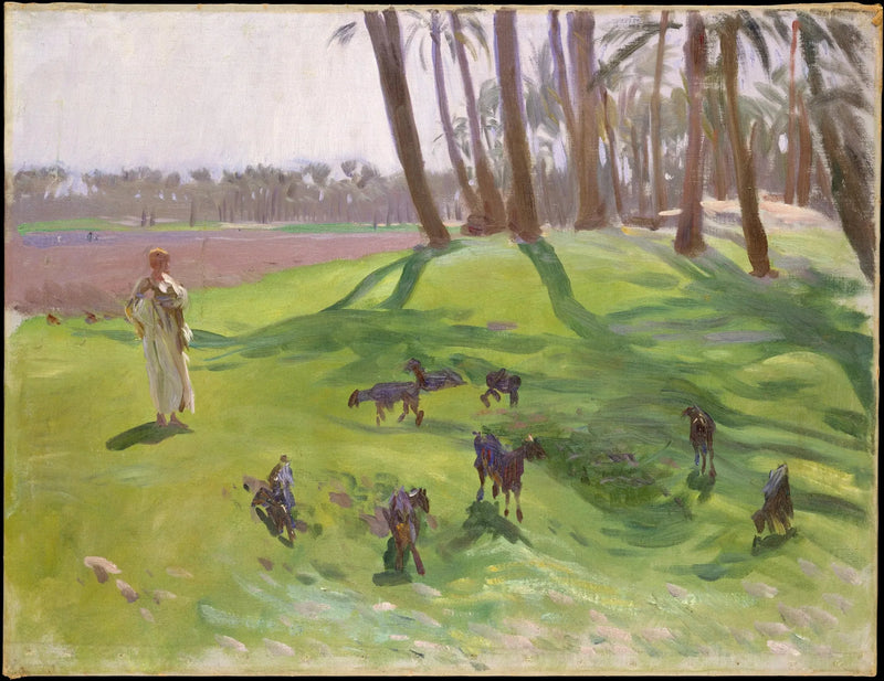Landschap met herder - John Singer Sargent