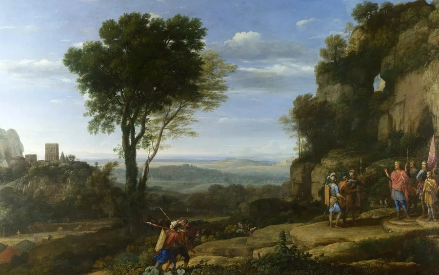 Landschap met David bij de grot van Adullam - Claude Lorrain