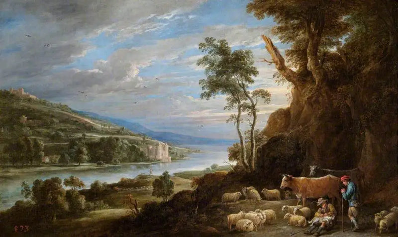 Landschap met herders en een ver uitzicht op een kasteel - David Teniers de Jonge

Source:
Paysage avec des bergers et une vue lointaine d'un château - David Teniers le Jeune
