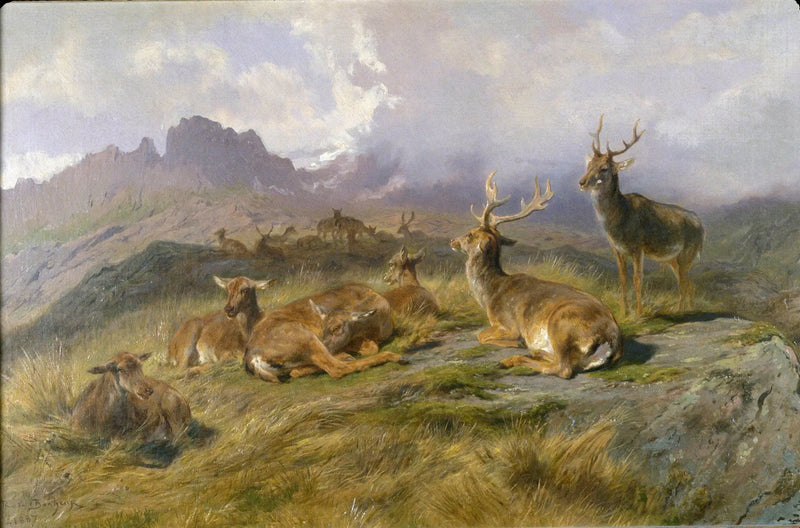 Landschap met herten - Rosa Bonheur