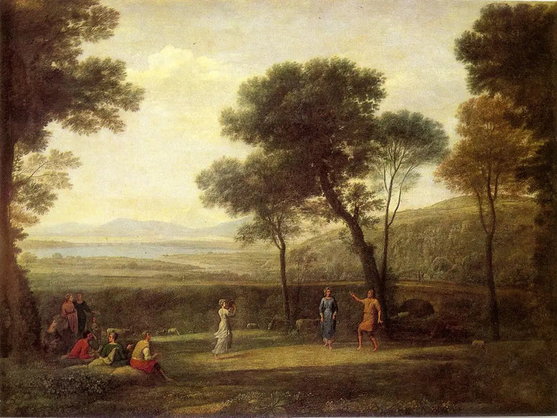 Landschap met dansende figuren - Claude Lorrain