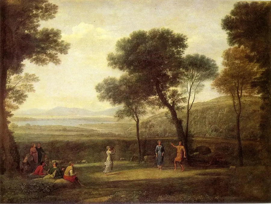 Landschap met dansende figuren - Claude Lorrain