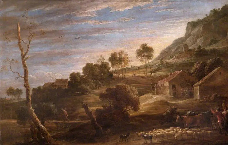 Landschap met boeren die vee voeren: Avond - David Teniers de Jonge

Source:
Paysage avec des paysans conduisant du bétail : Soir - David Teniers le Jeune