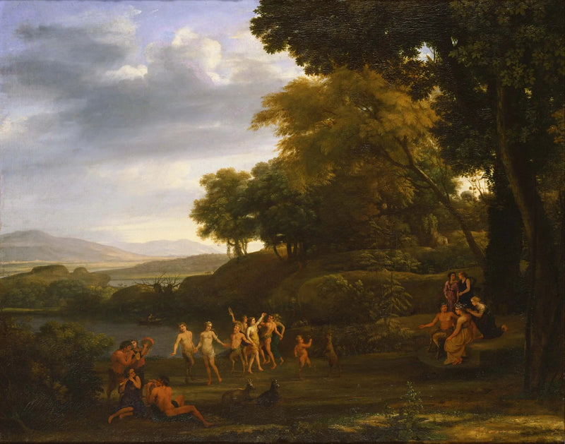 Landschap met satyrs en dansende nimfen - Claude Lorrain