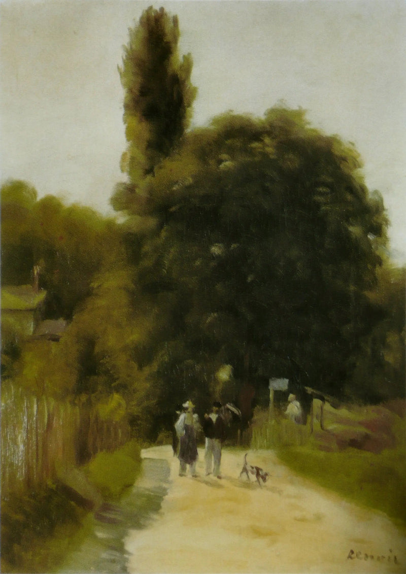 Landschap met twee figuren - Pierre-Auguste Renoir