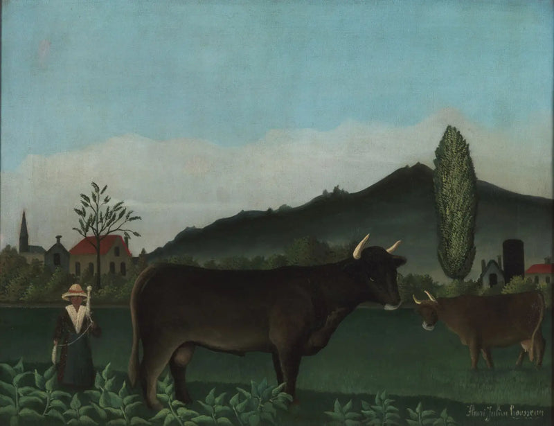 Landschap met vee - Henri Rousseau