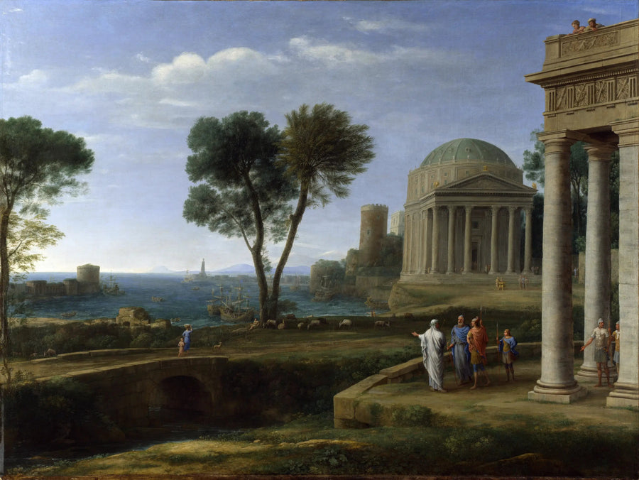 Landschap met Aeneas op Delos - Claude Lorrain