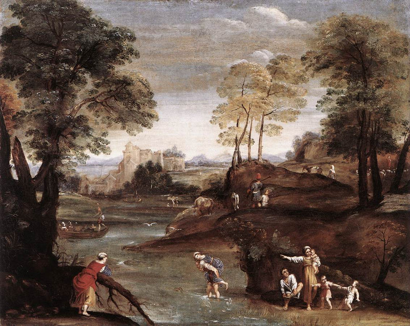 Landschap met Ford - Domenichino