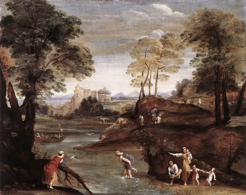 Landschap met Ford - Domenichino