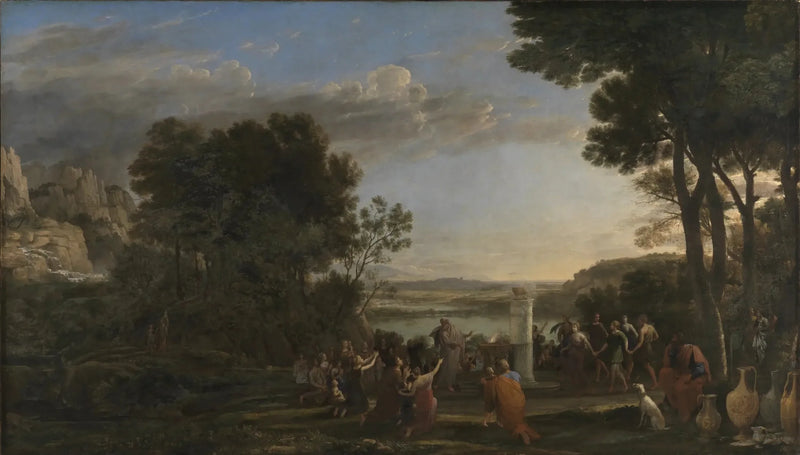 Landschap met de verering van het gouden kalf - Claude Lorrain