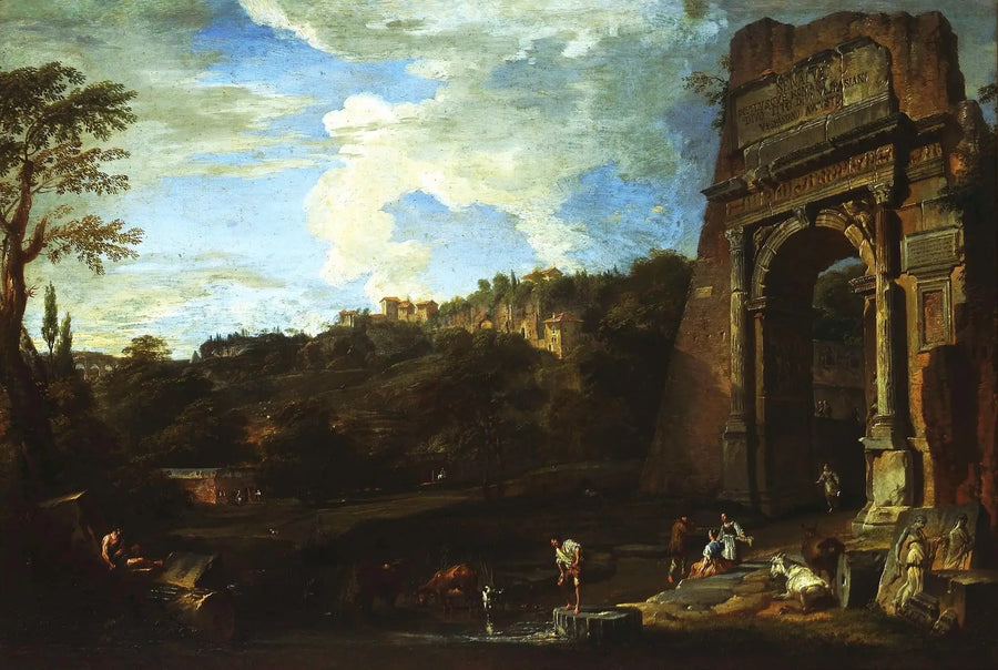 Landschap met de Titus-boog - Giovanni Paolo Panini

Source:
Paysage avec l'arc de Titus - Giovanni Paolo Panini