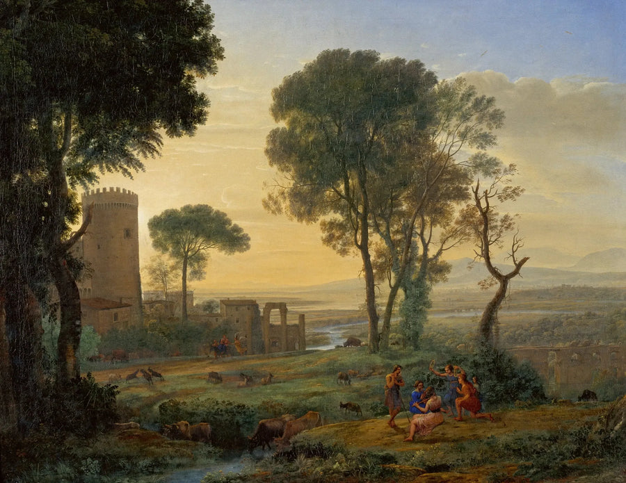 Landschap met de vlucht naar Egypte - Claude Lorrain