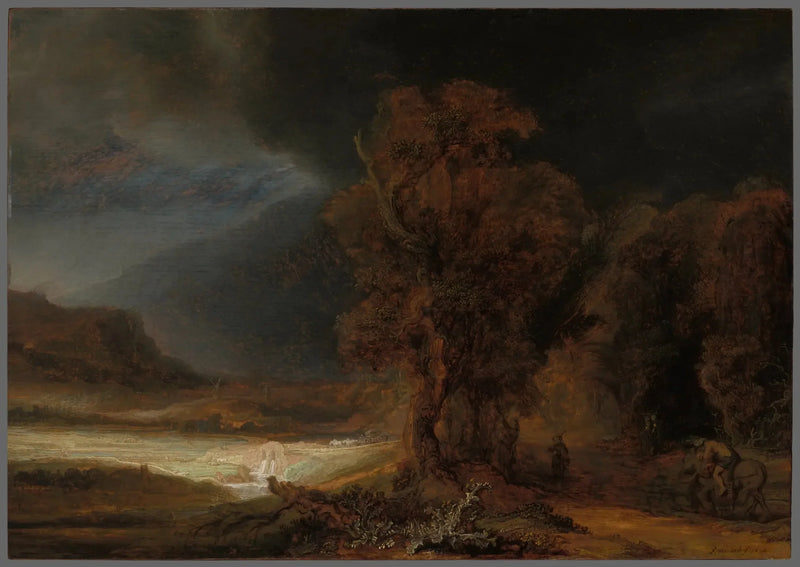 Landschap met de Goede Samaritaan - Rembrandt