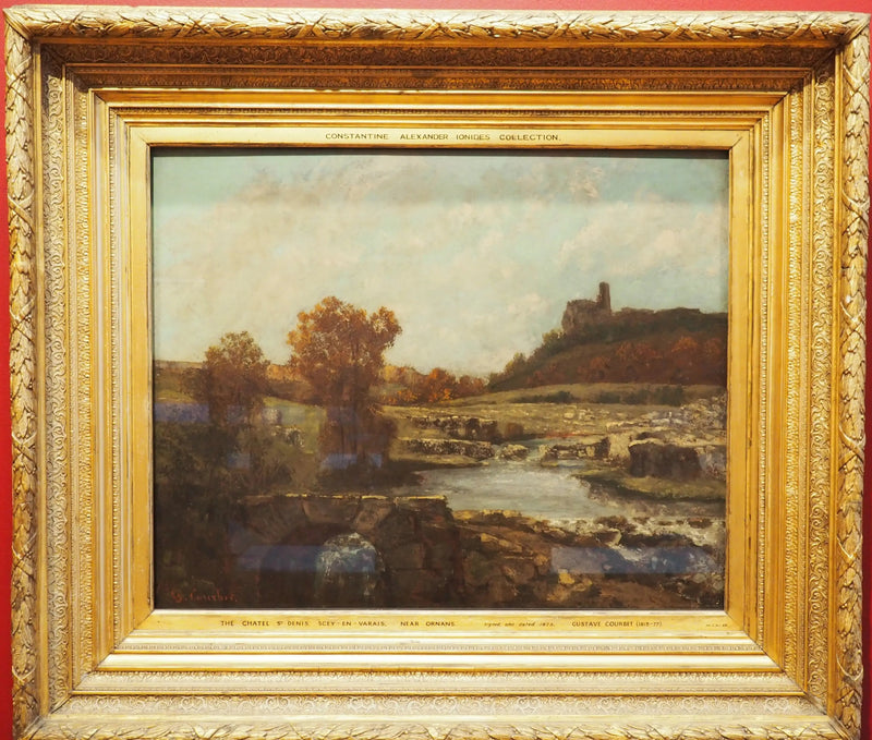 Landschap, met het Kasteel St Denis, Scey-en-Varais - Gustave Courbet