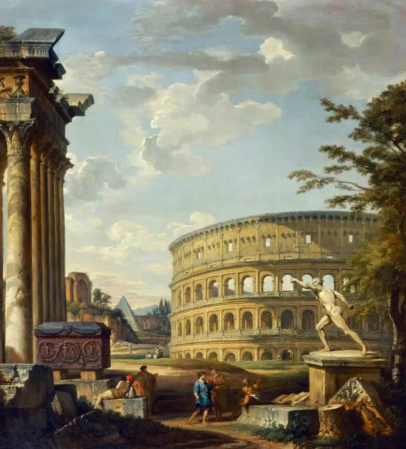 Landschap met het Colosseum - Giovanni Paolo Panini

Source:
Paysage avec le Colisée - Giovanni Paolo Panini