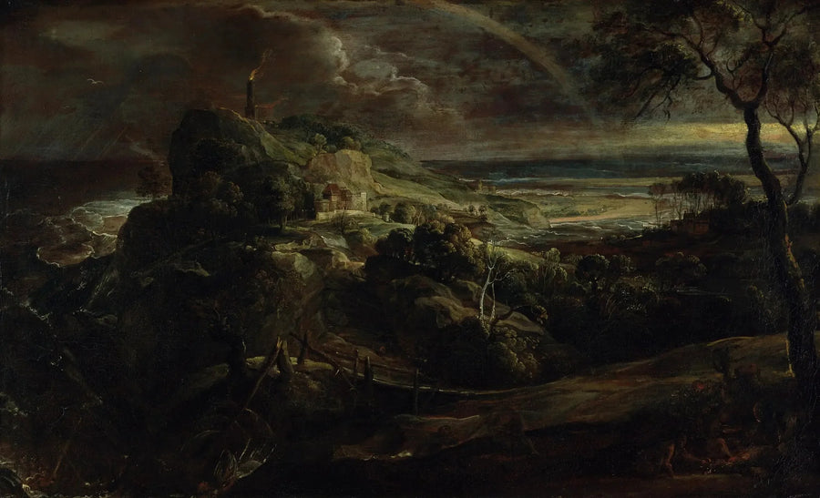 Landschap met de scheepsramp van Paul - Peter Paul Rubens