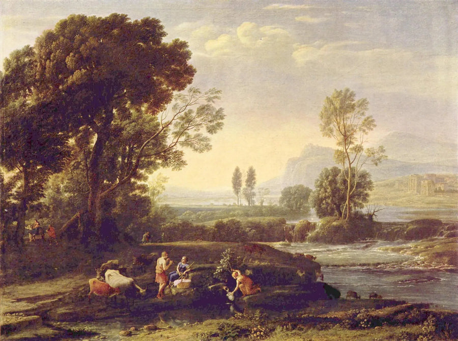 Landschap met de rust tijdens de vlucht naar Egypte - Claude Lorrain