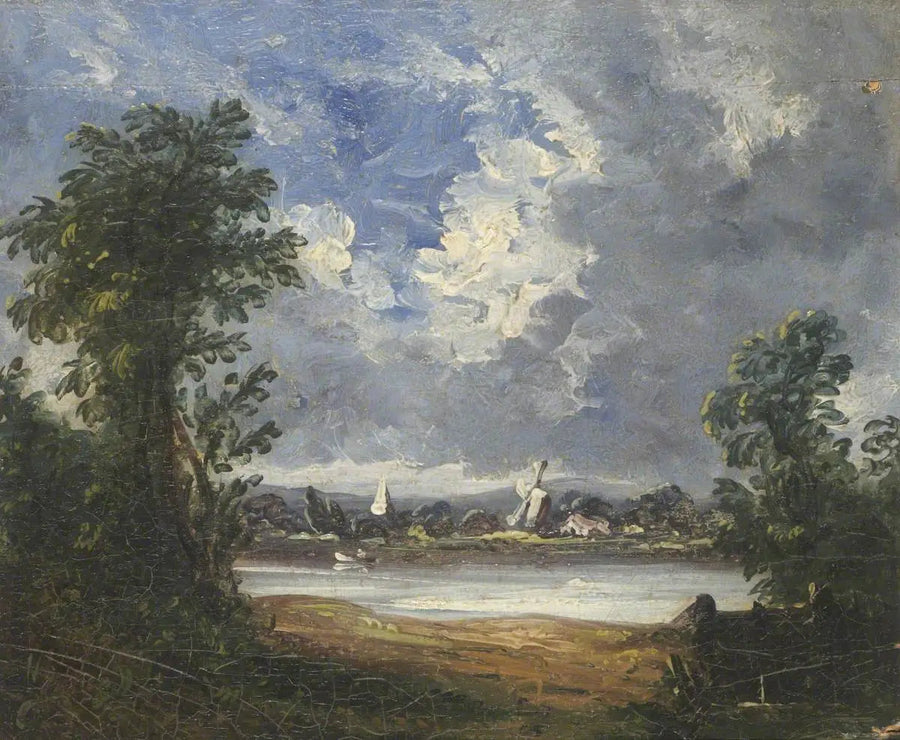 Landschap met windmolen - John Constable