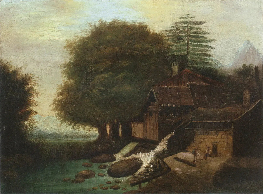 Landschap met molen - Paul Cézanne