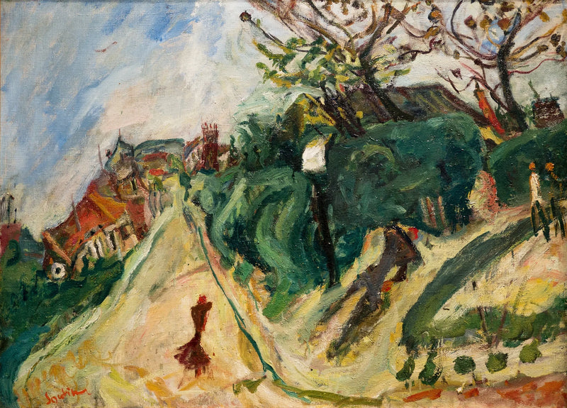 Landschap met personages - Chaim Soutine