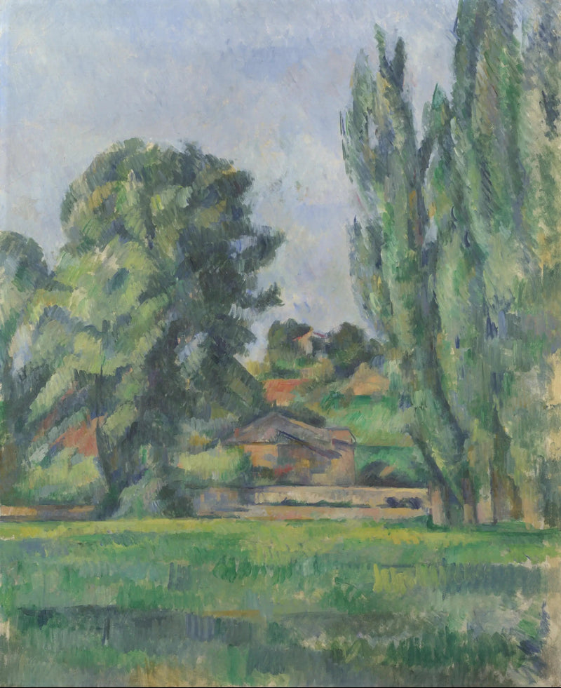 Landschap met populieren - Paul Cézanne