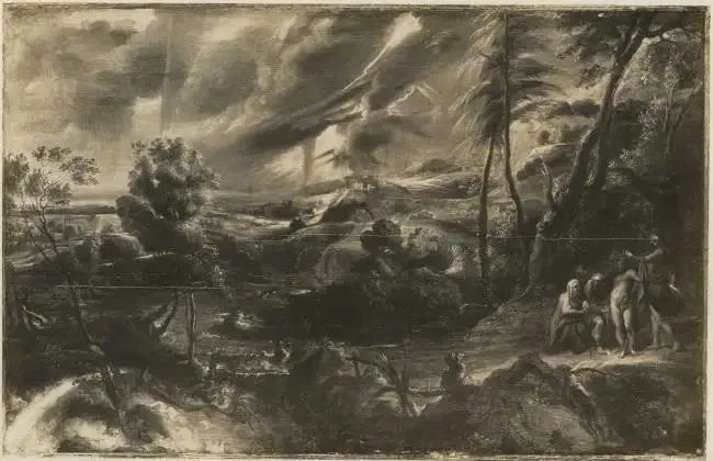 Landschap met Philémon en Baucis - Peter Paul Rubens