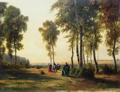 Paysage avec promenade - Ivan Chichkine - Alpha Reproduction