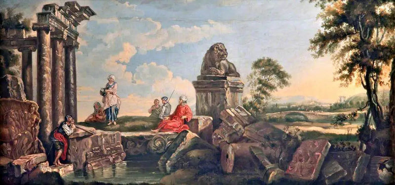 Landschap met ruïnes en klassieke figuren - Giovanni Paolo Panini

Source:
Paysage avec ruines et figures classiques - Giovanni Paolo Panini