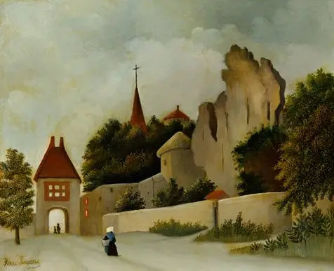 Landschap met ruïnes - Henri Rousseau