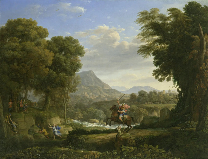 Landschap met Sint Joris en de draak - Claude Lorrain