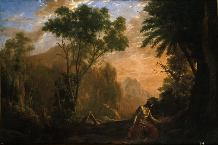 Landschap met Sint Onuphrius - Claude Lorrain