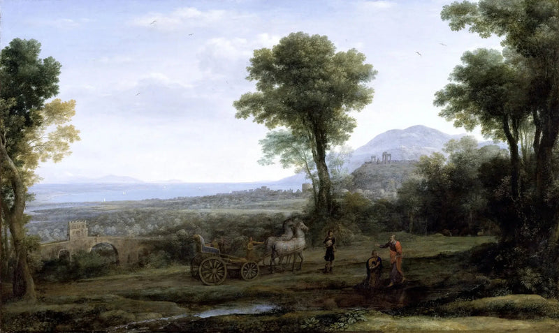 Landschap met Sint-Filipus die de eunuch doopt - Claude Lorrain