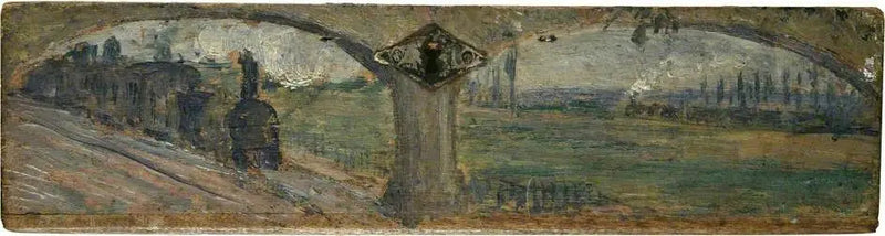 Landschap met stoomtreinen - Camille Pissarro