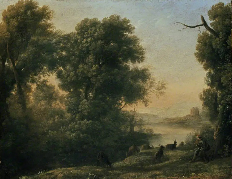 Landschap met een herder - Claude Lorrain