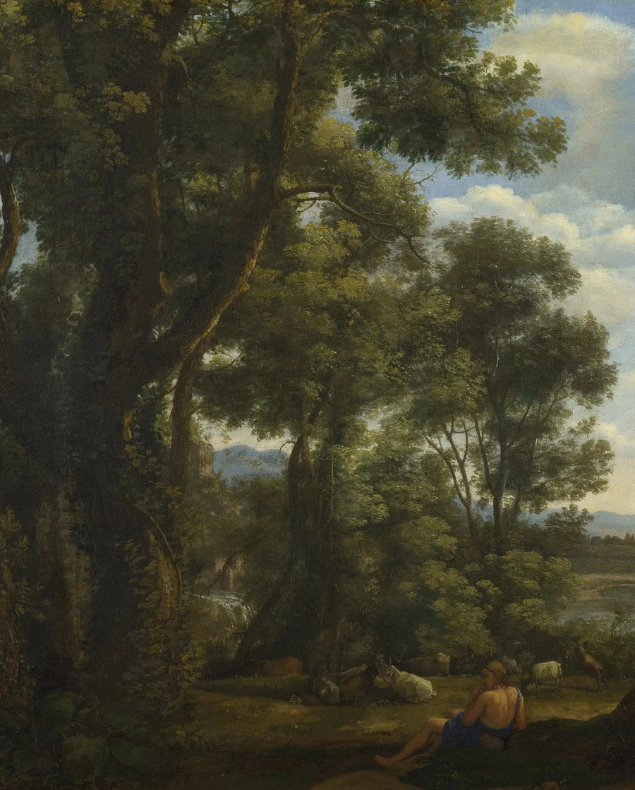 Landschap met een herder en geiten - Claude Lorrain