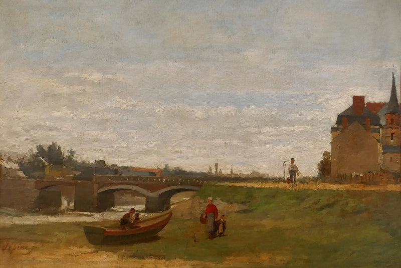 Landschap met een brug - Stanislas Lépine