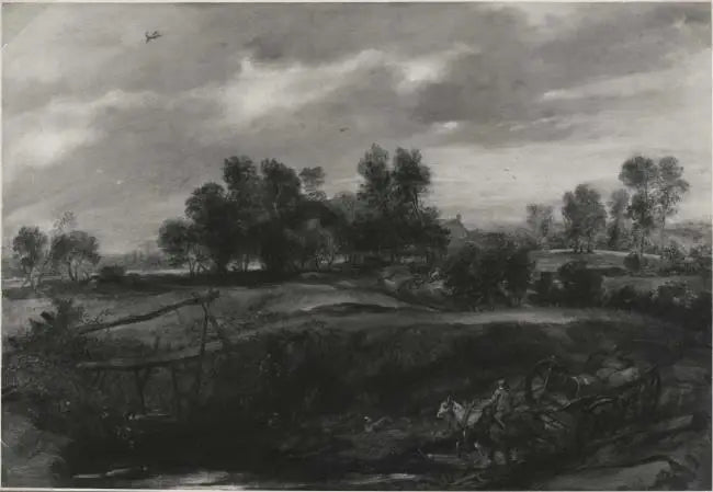 Landschap met een koets - Peter Paul Rubens