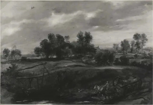 Landschap met een koets - Peter Paul Rubens