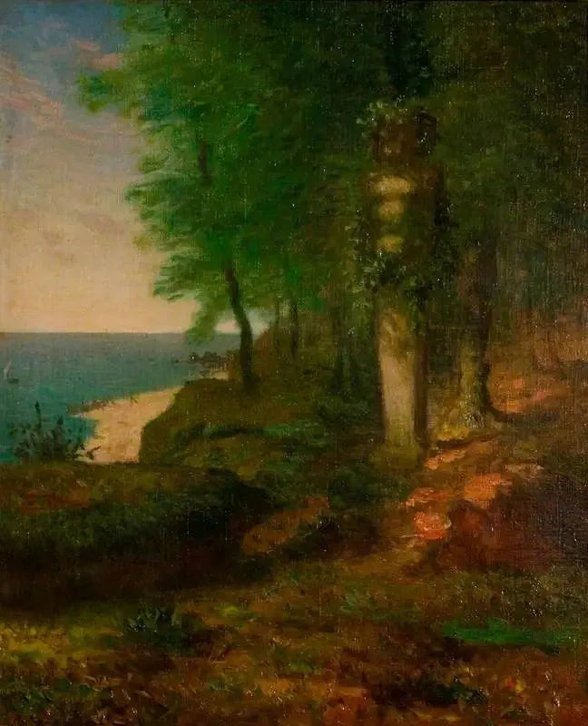 Landschap met een terminale figuur - Jean-François Millet