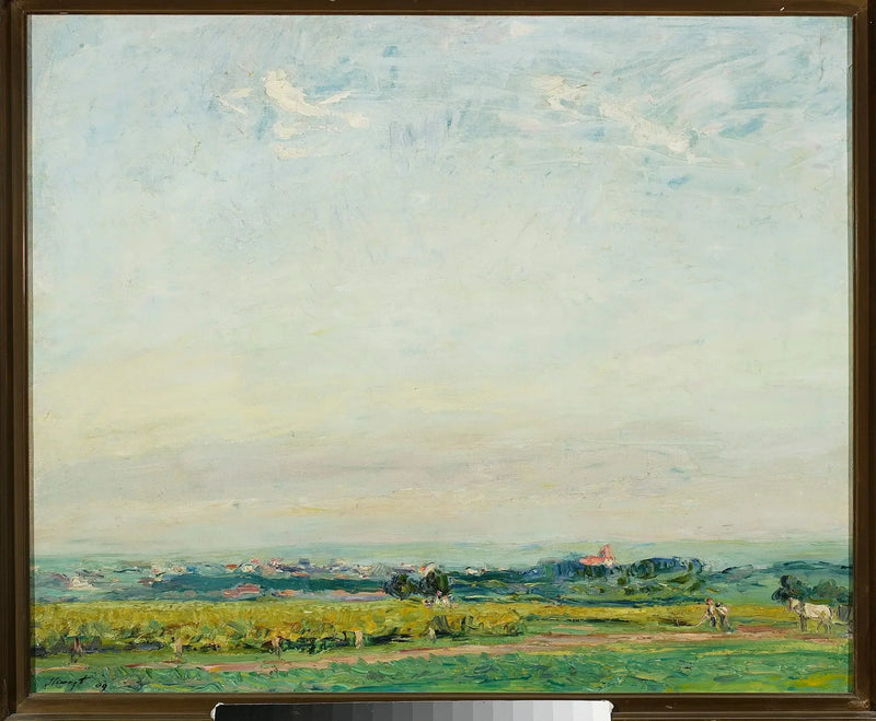Landschap met uitzicht op Landau - Max Slevogt