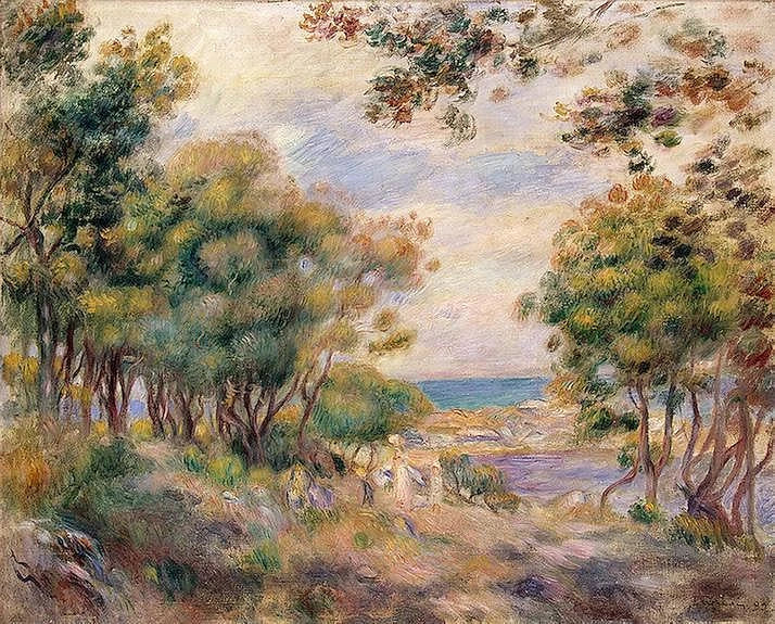 Landschap in Beaulieu - Pierre-Auguste Renoir