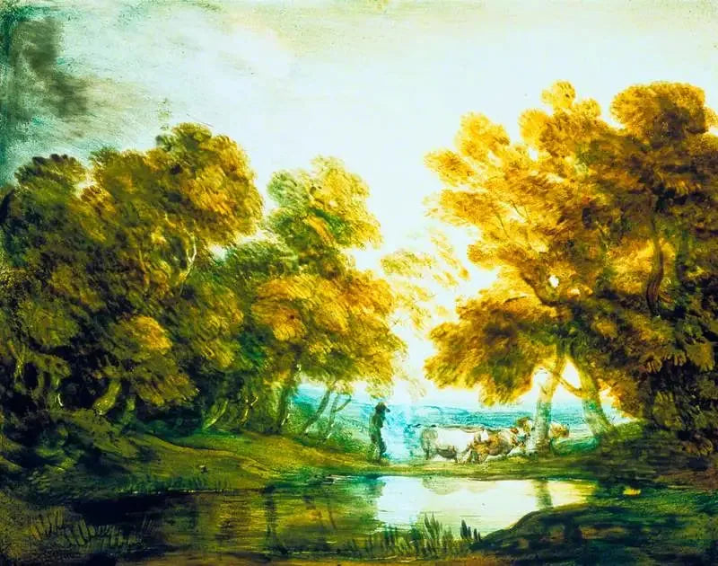 Boslandschap met herder die vee leidt - Thomas Gainsborough

Source:
Paysage boisé avec berger conduisant du bétail - Thomas Gainsborough