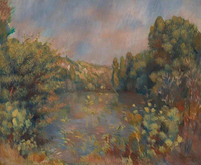 Landschap aan het meer - Pierre-Auguste Renoir