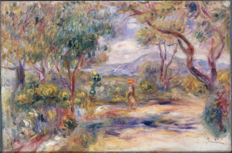 Landschap bij Cagnes (Tuin van Renoir) - Pierre-Auguste Renoir