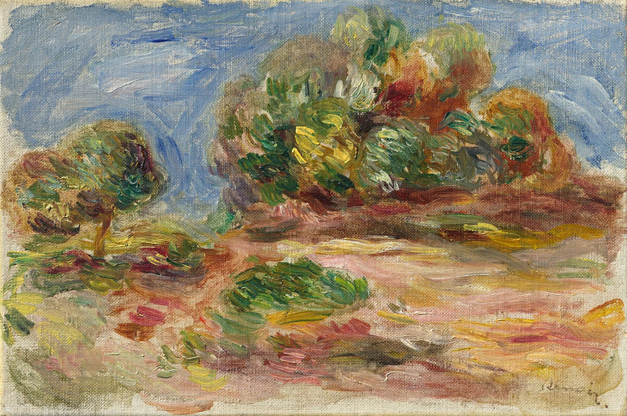 Landschap van Cagnes - Pierre-Auguste Renoir
