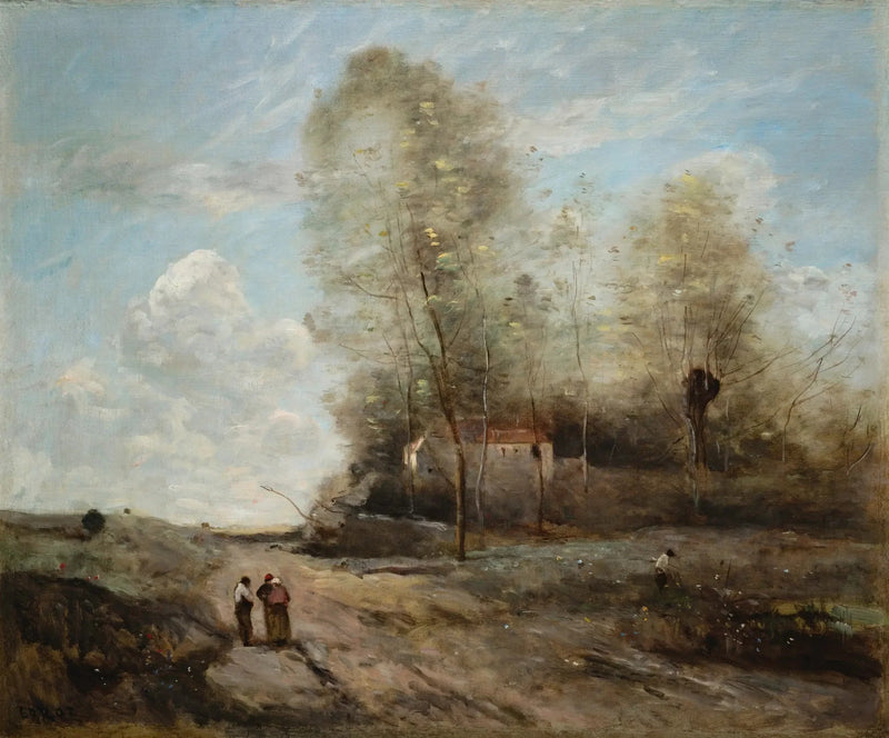 Landelijk landschap - Jean-Baptiste Camille Corot