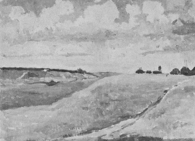 Landschap, velden - Kazimir Malevich
