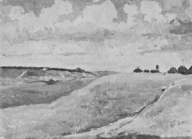 Landschap, velden - Kazimir Malevich