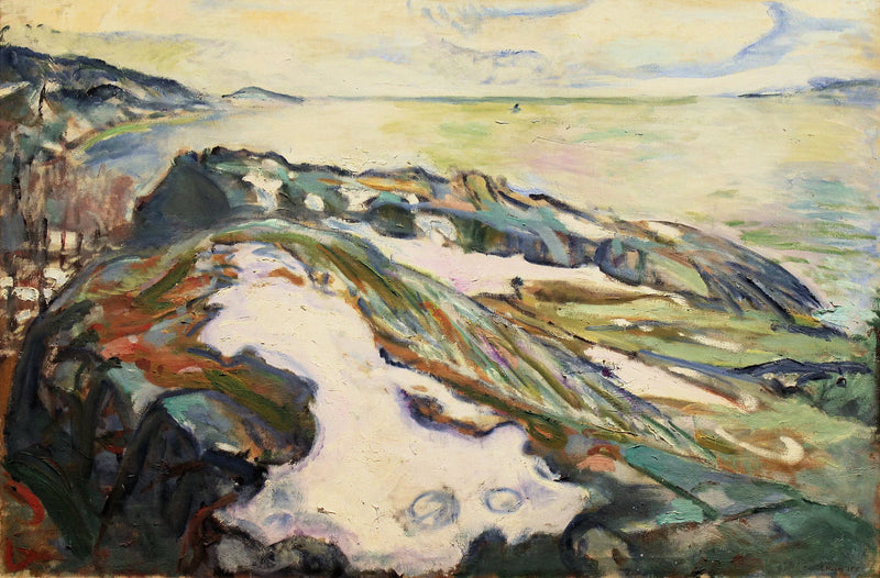 Kustlandschap van Hvitsten - Edvard Munch
